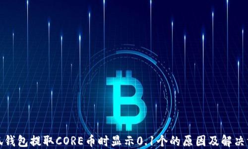 
小狐钱包提取CORE币时显示0.1个的原因及解决方案